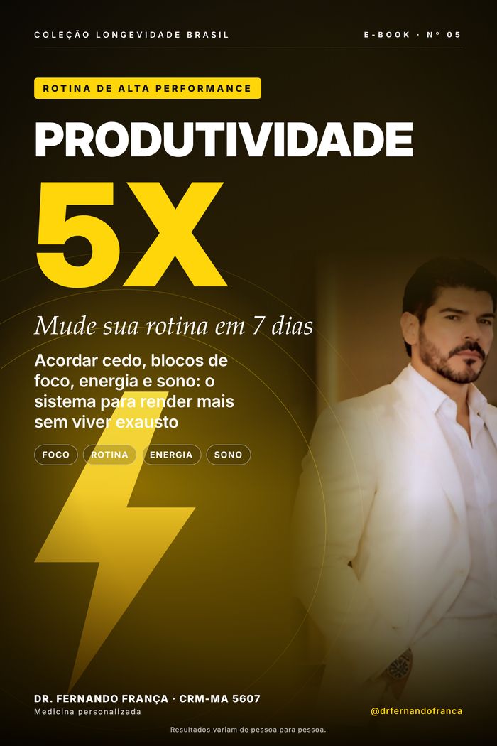 Capa do manual Produtividade 5x — Dr. Fernando França