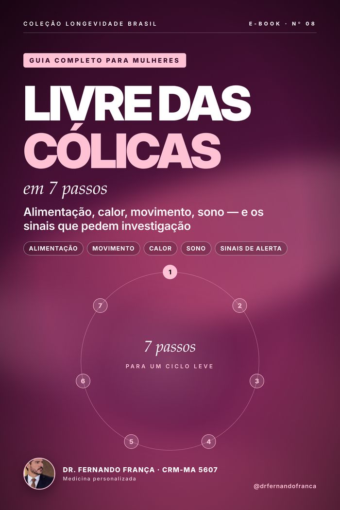 Capa do manual Livre das cólicas em 7 passos — Dr. Fernando França