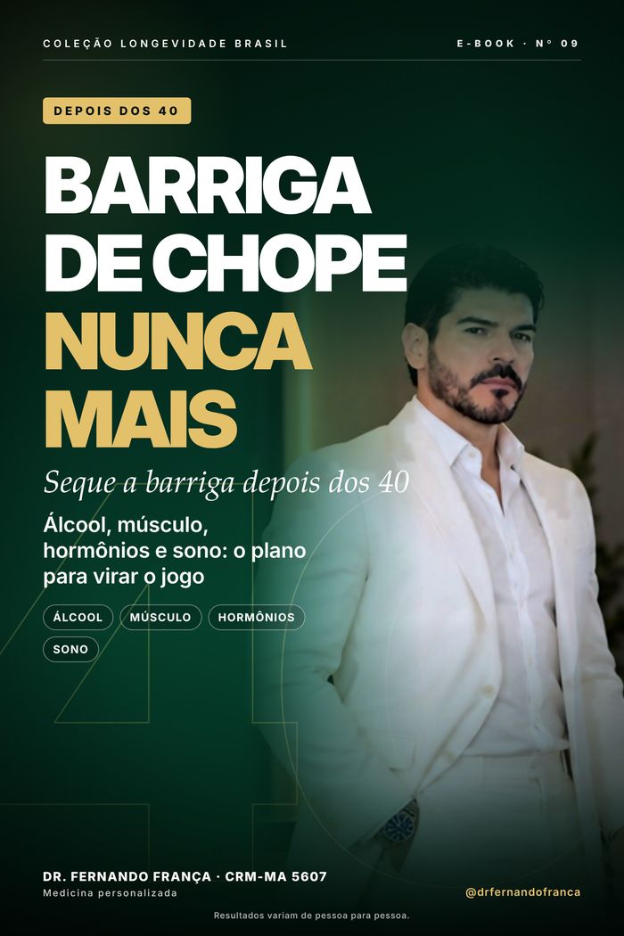 Capa do manual Barriga de chope nunca mais — Dr. Fernando França